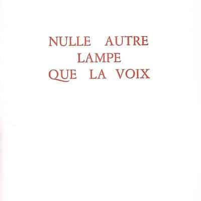 nulle autre lampe