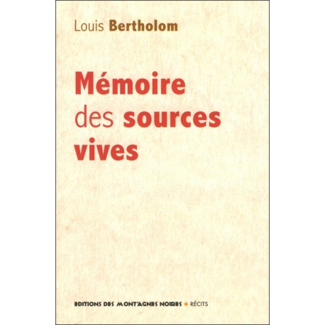 memoire des sources vives