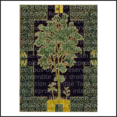 Carte calendrier celtique des arbres: Nion-le frêne