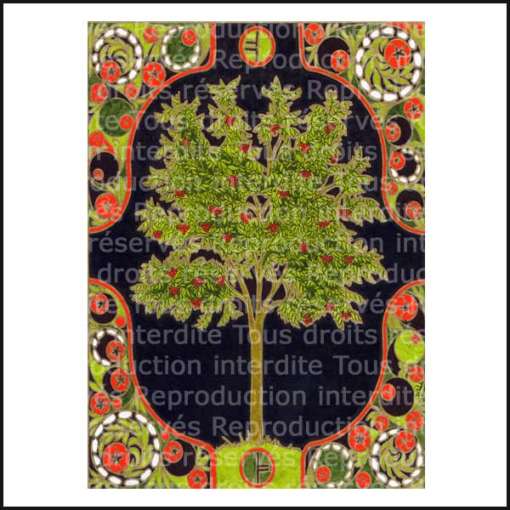 Carte calendrier celtique des arbres: Luis-le sorbier