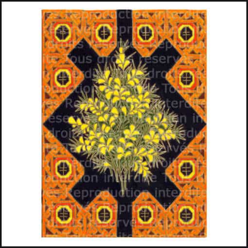 Carte calendrier celtique des arbres: Ohn-l'ajonc