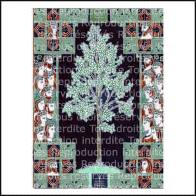 Carte calendrier celtique des arbres: Eadha-le tremble