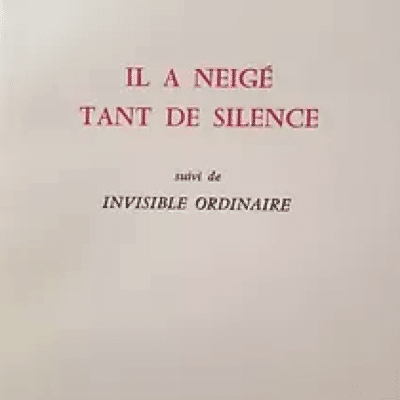 Il a neigé tant de silence