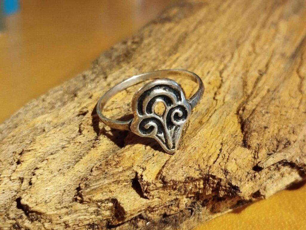 Bague corne de bélier - 8825