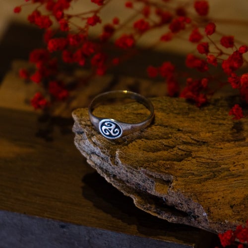 Mini chevalière triskel - 8181