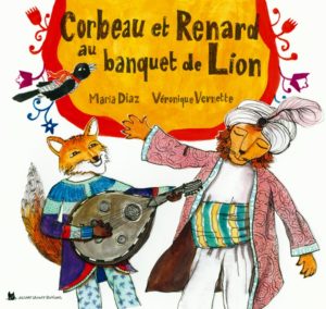 corbeau et renard au banquet de lion