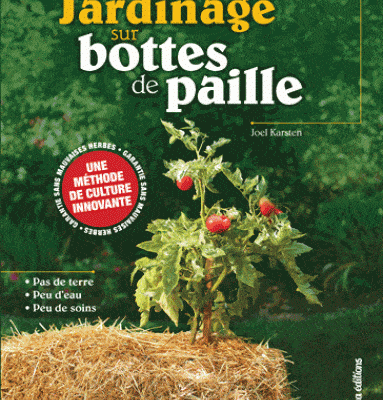 le jardinage sur botte de paille